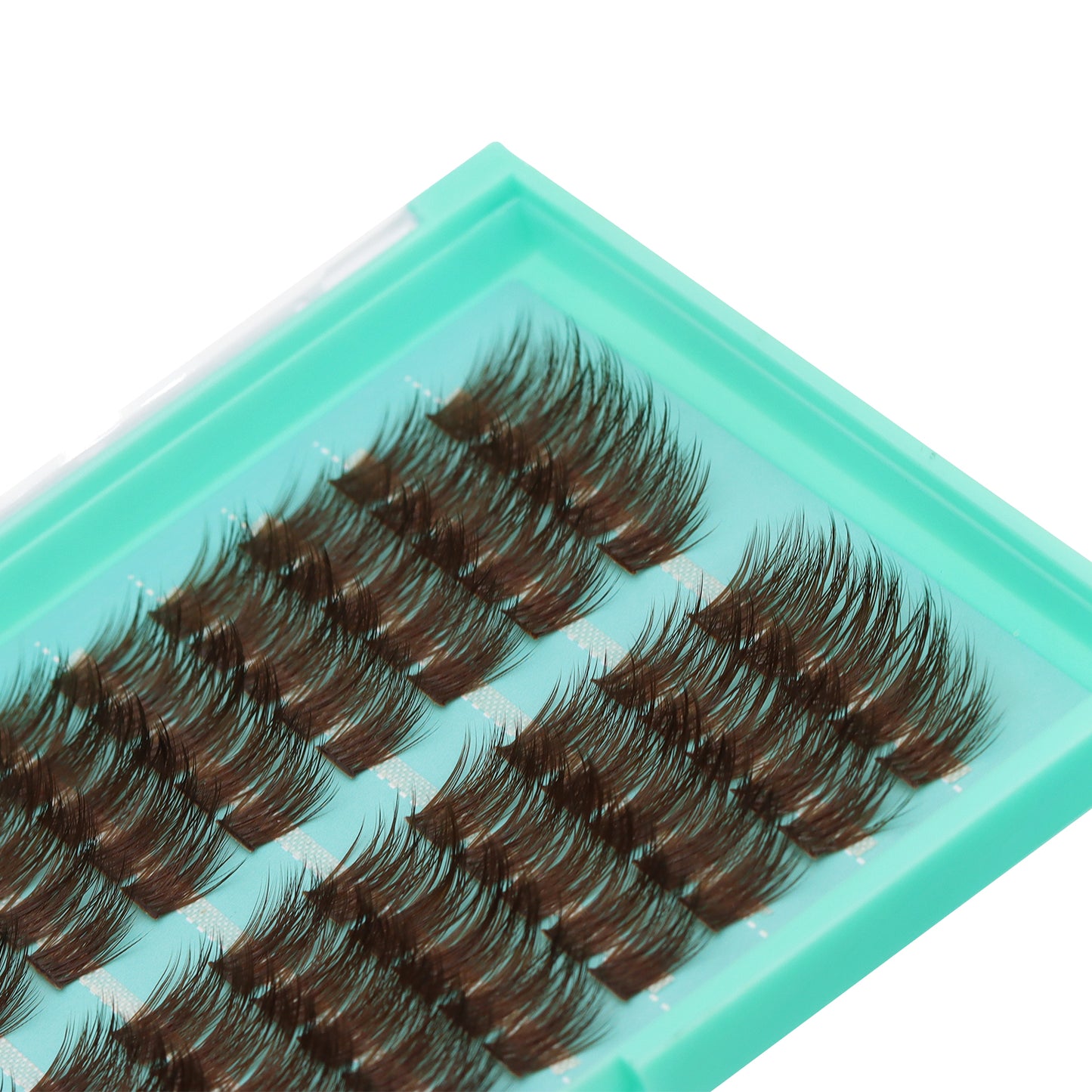 Bodermincer Dark Brown M04# Large Tray Lash Cluster DIY Lash Extensions Kit Lash Clusters Individual Lash Eyelash Extension