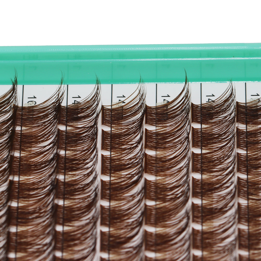 Bodermincer XXXL Tray D Curl M01 Color Brown 10-12-14-16mm Mixed+ M02 Color Black 12-14-16-18mm Mixed Lashes Clusters 336pcs Per Tray