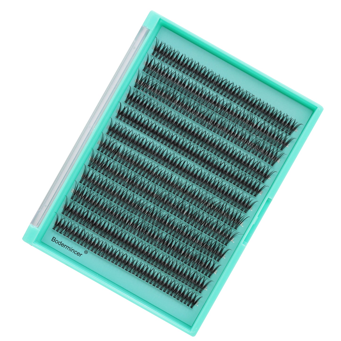 Bodermincer Lashes 480pcs Per Tray D Curl Lash Clusters Lash Cluster Wispy Fish Tail Lash Clusters Natural Wispy DIY lash Extensions Wispy Black Eyelash Extension