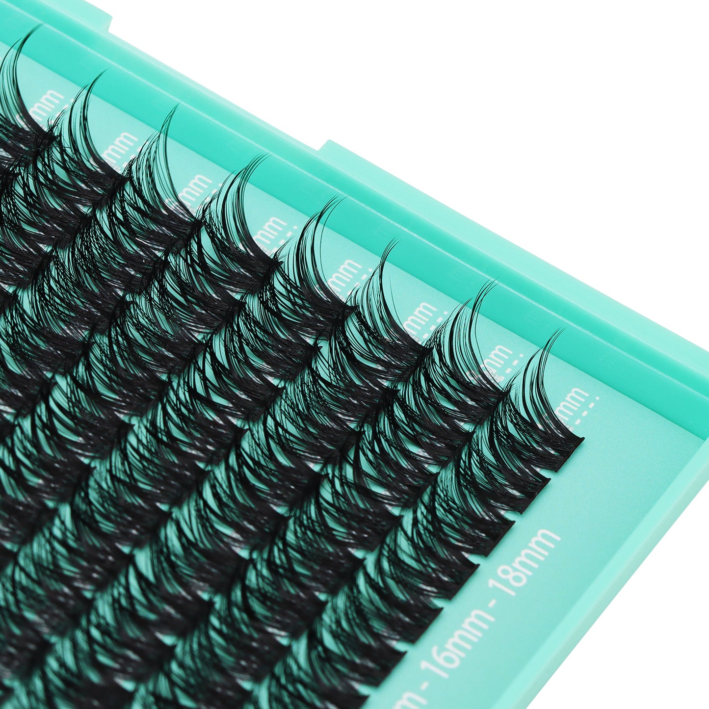 Bodermincer Lash Cluster C001# D Curl 10-12-14mm Mixed/14-16-18mm Mixed Tray Lash Cluster Wispy Eyelash Extension Natural 3D Effect Glue Bonded Cluster Eyelashes