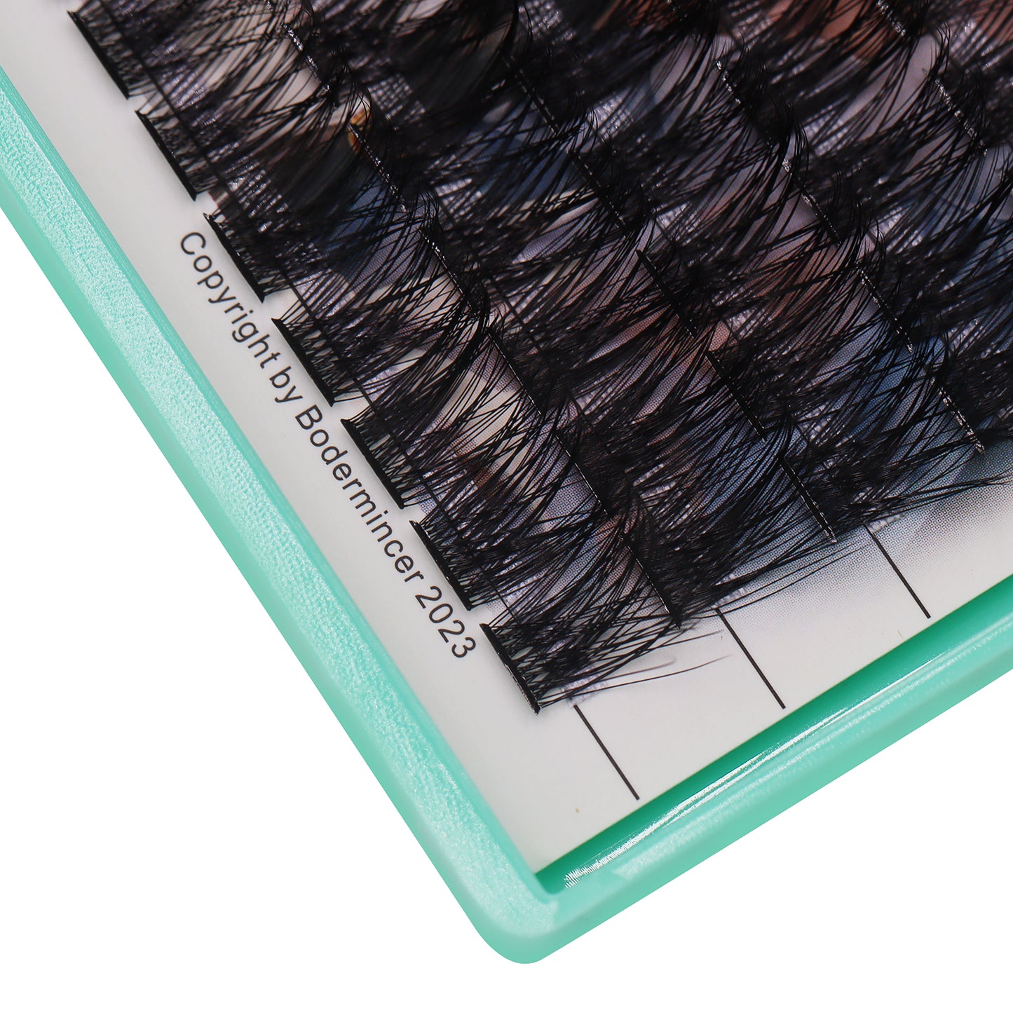 Bodermincer XXXL Large Tray D Curl 20D Brown Color 14-16mm MIX+M01# 14+16mm Mixed Black Lashes Clusters 448pcs Per Tray