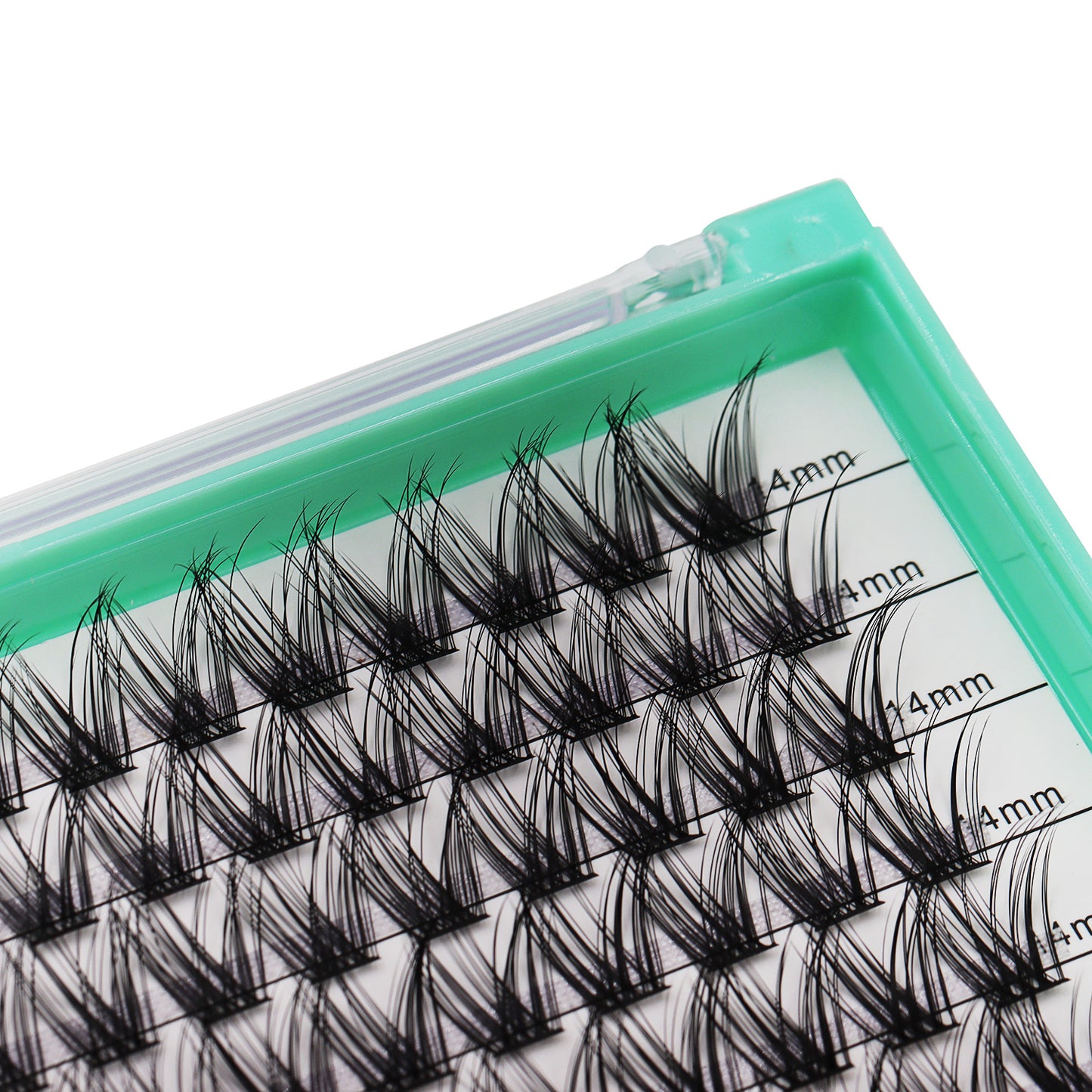Bodermincer XXXL Tray D Curl M06# 10-12-14-16mm Mixed Color Black Lashes Clusters 308pcs Per Tray