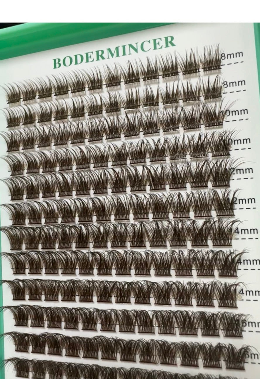 Bodermincer Natural Dark Brown M01# 8-10-12-14-16mm mixed