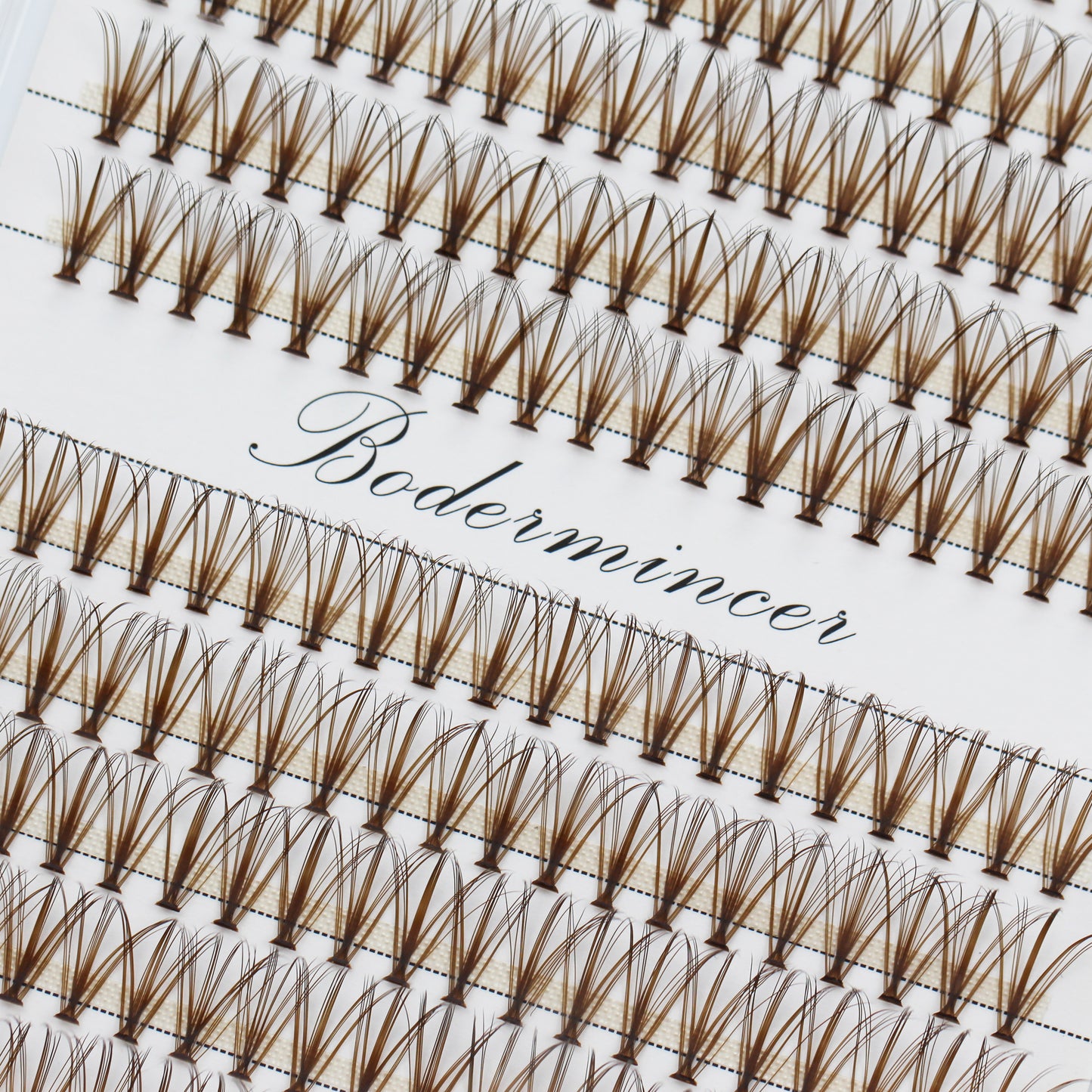 Bodermincer 20D Brown Eyelashes Clusters 240pcs per pack D Curl