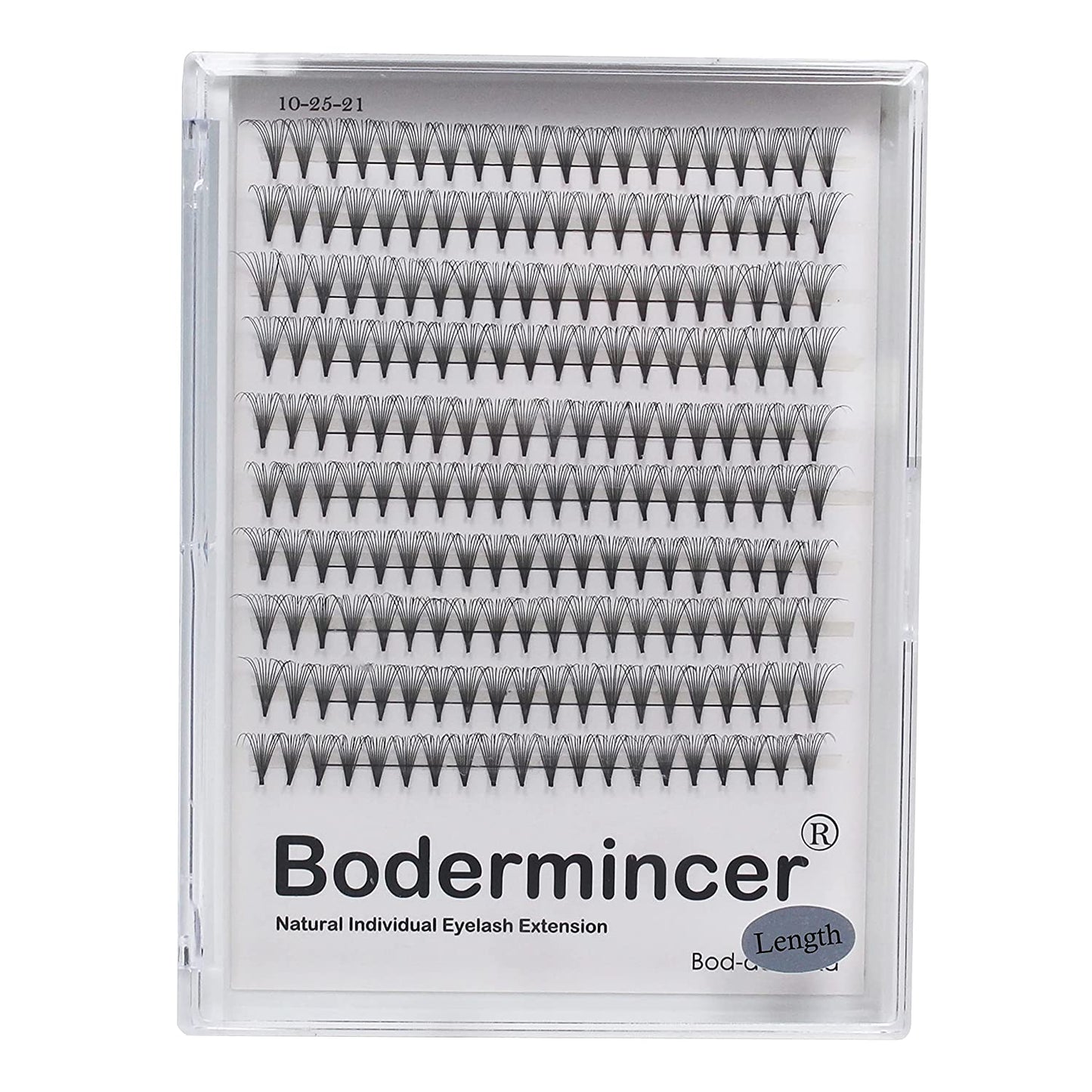 Bodermincer 10-18mm to Choose Volume Lash Extensions 10D 0.10mm D Curl Short Stem Premade Fans Soft Premade Fans Eyelash Extensions
