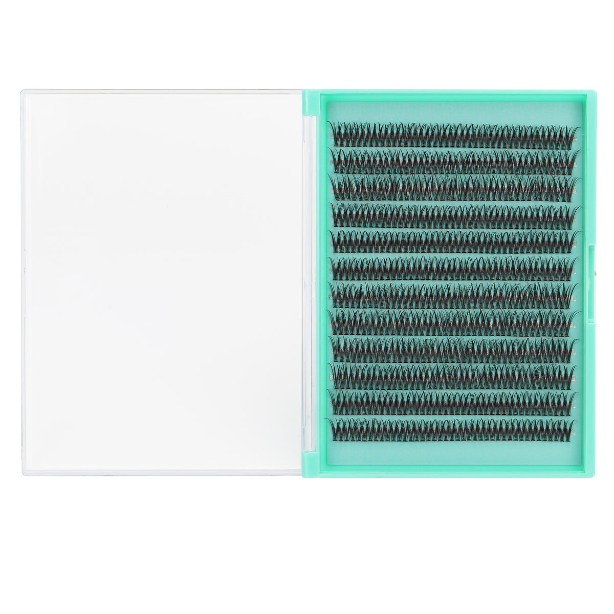 BODERMINCER 12D Fish Tail Lash Clusters D Curl Lash Clusters 480pcs 8-10-12-14-16mm Mixed Lash Kit