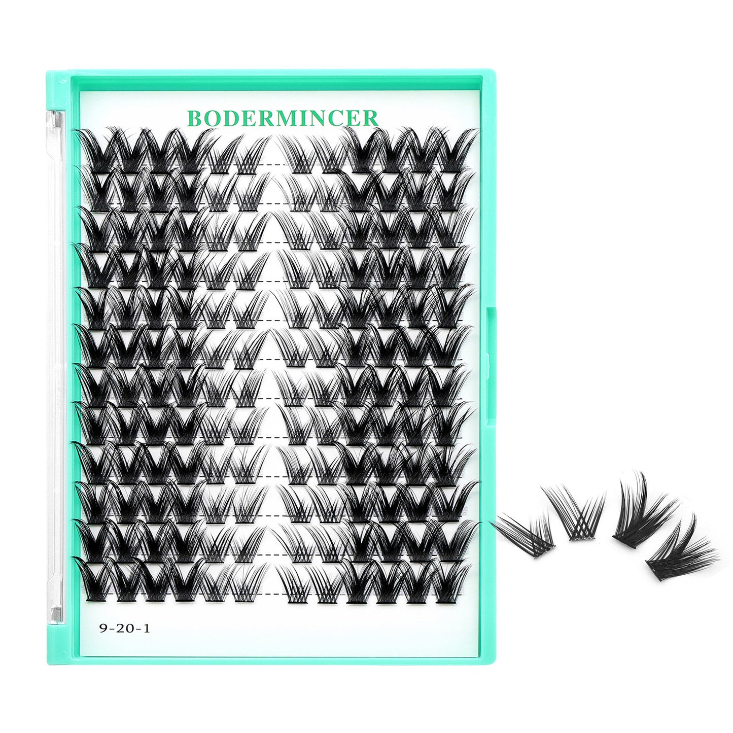 Bodermincer Cat Eyes Lashes Pre-mapped Lash Clusters 14mm.16mm.18mm.20mm to Choose
