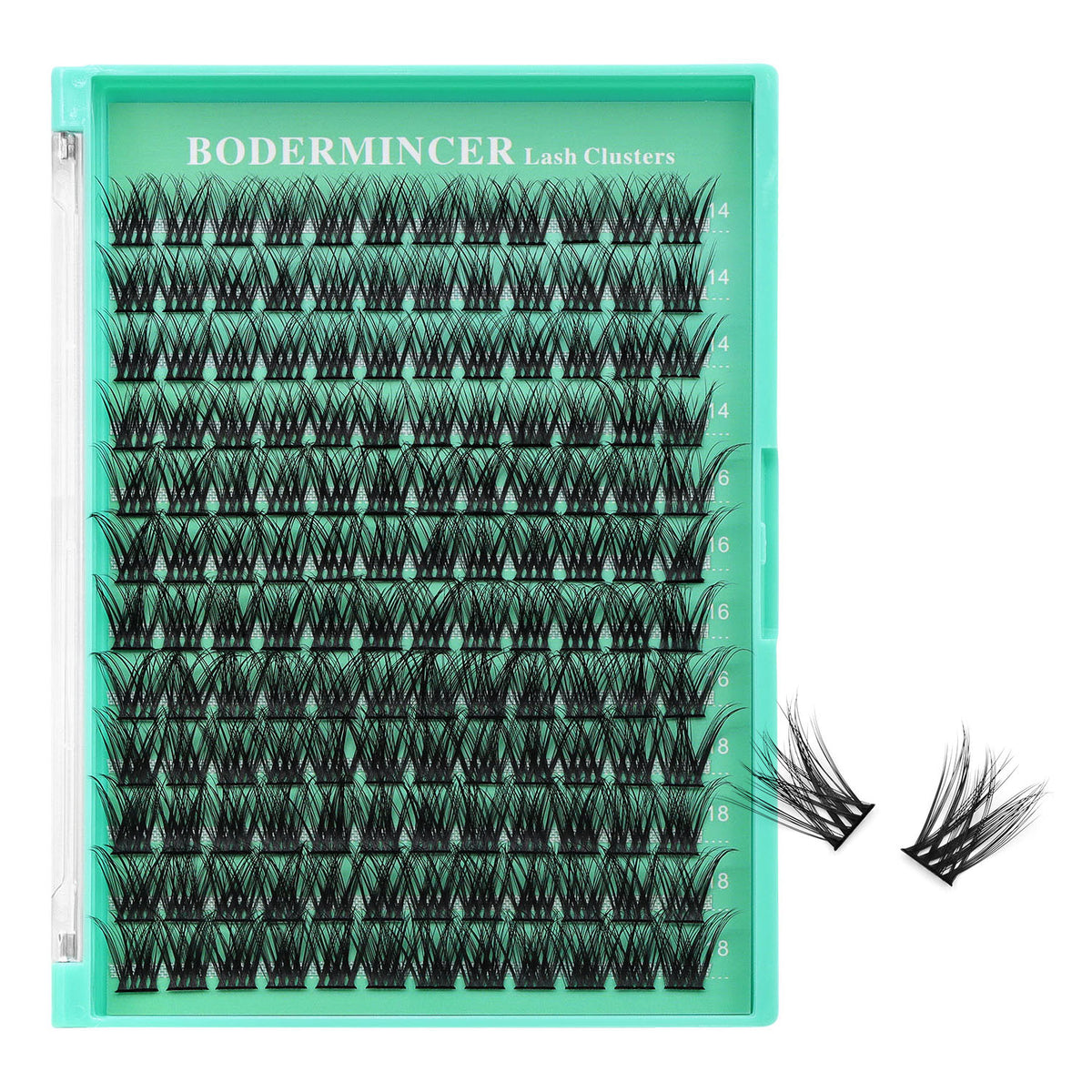 BODERMINCER M029# 14-16-18mm Mixed Lash Clusters Kit D Curl