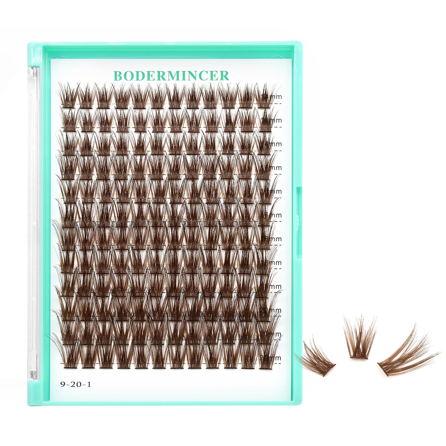 Bodermincer BX031# Dark Brown Lash Cluster 14-16-18-20mm Mixed