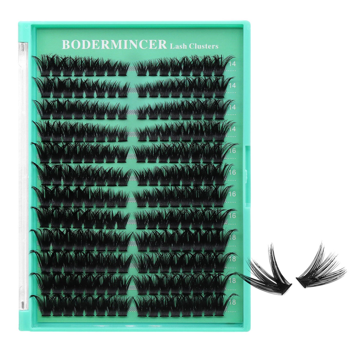 BODERMINCER 100D Pre-mapped Individual Lash Clusters 14-16-18mm Mixed