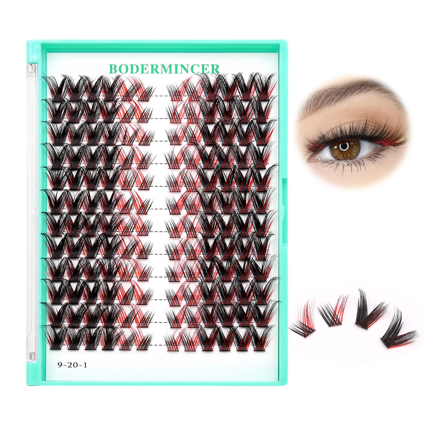 Bodermincer Cat Eyes Red Black Mixed  14mm.16mm.18mm.20mm to Choose