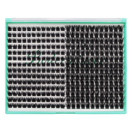 Bodermincer XXXL Large Tray D Curl M001# Color Black 8mm,10mm,12mm,14mm,16mm,18mm,20mm to Choose Lashes Clusters 336pcs Per Tray