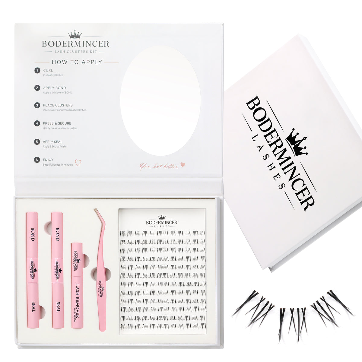 BODERMINCER Bottom Lash Clusters Kit SM102