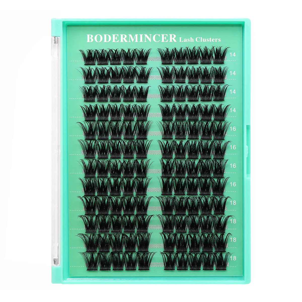 BODERMINCER M03# 14-16-18mm Mixed Lash Clusters Kit D Curl
