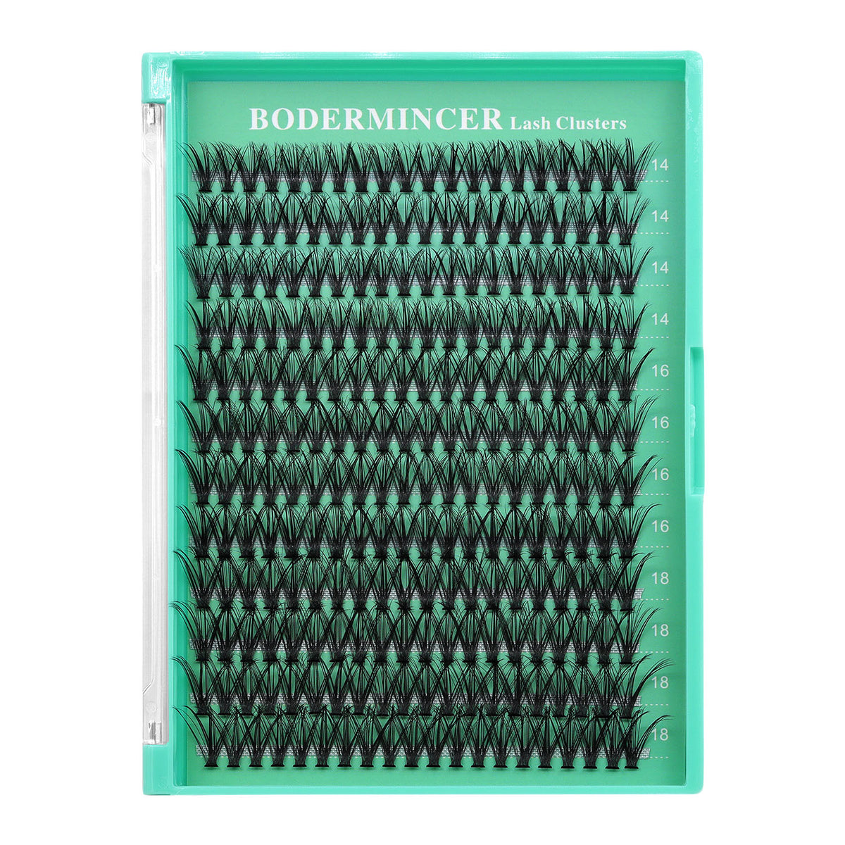 BODERMINCER 20D Individual Lash Cluster 14-16-18mm Mixed Lash Clusters Kit D Curl