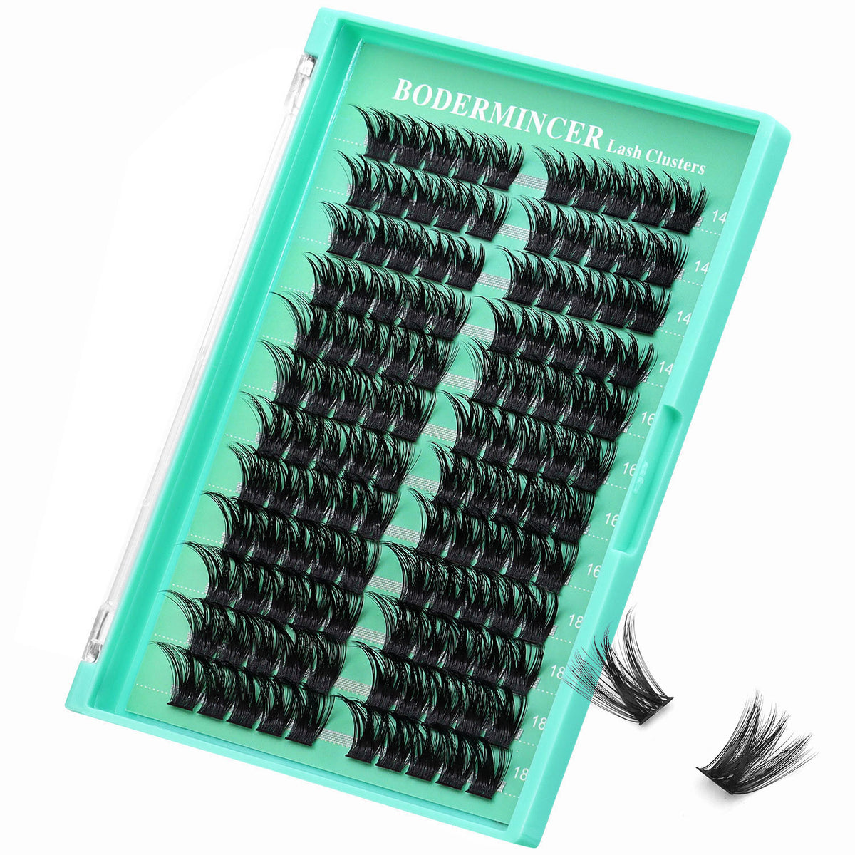 BODERMINCER M03# 14-16-18mm Mixed Lash Clusters Kit D Curl