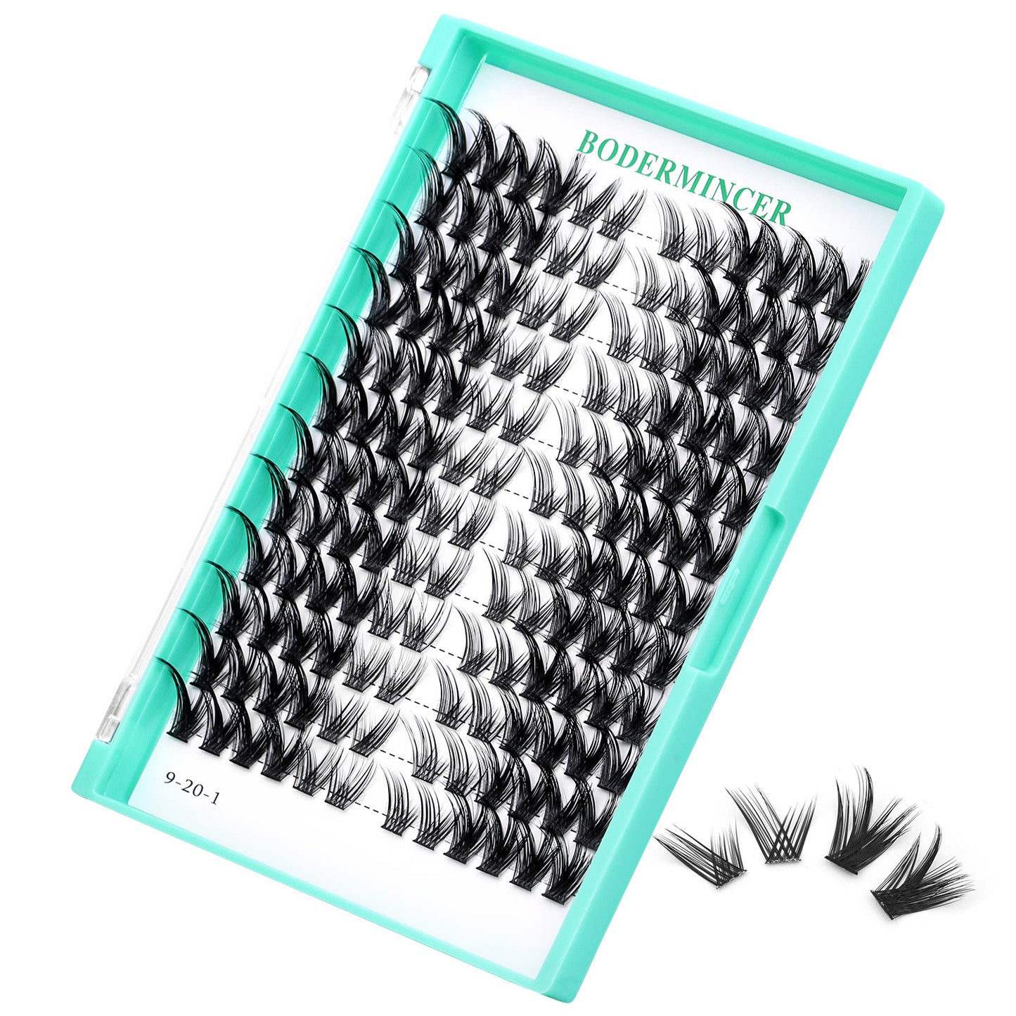 Bodermincer Cat Eyes Lashes Pre-mapped Lash Clusters 14mm.16mm.18mm.20mm to Choose