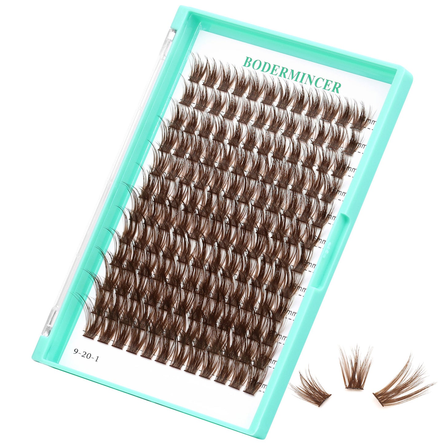 Bodermincer BX031# Dark Brown Lash Cluster 14-16-18-20mm Mixed