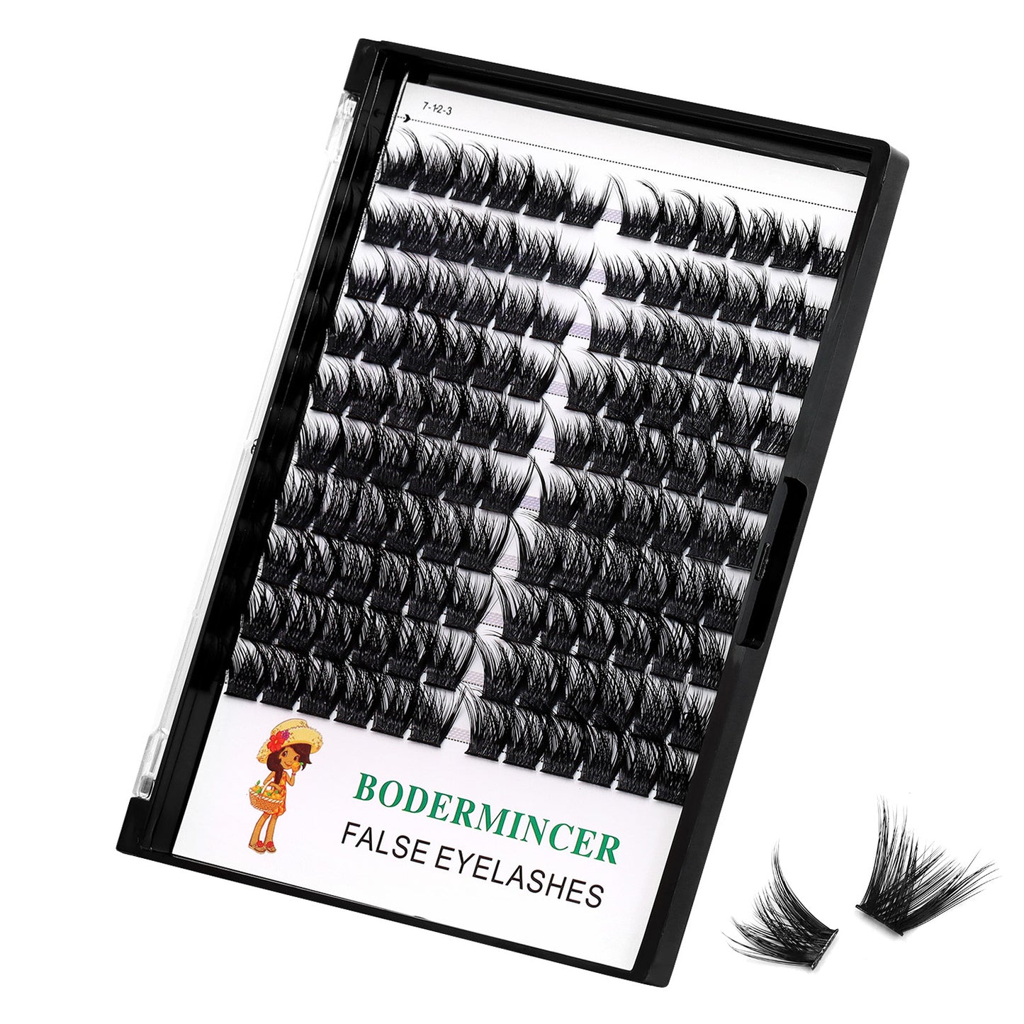 Bodemrincer X009# 14-16-18mm Mixed Lash Cluster D Curl
