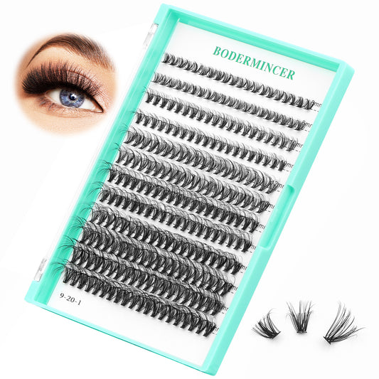 BODERMINCER 240PCS Fluffy Lash Clusters 8-10-12-14-16mm Mixed/8-20mm To Choose