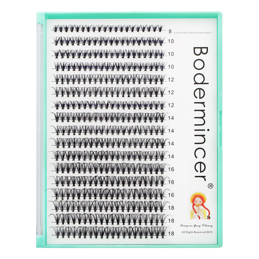 Bodermincer 20D D Curl 8-10-12-14-16-18mm Mixed Tray 340pcs