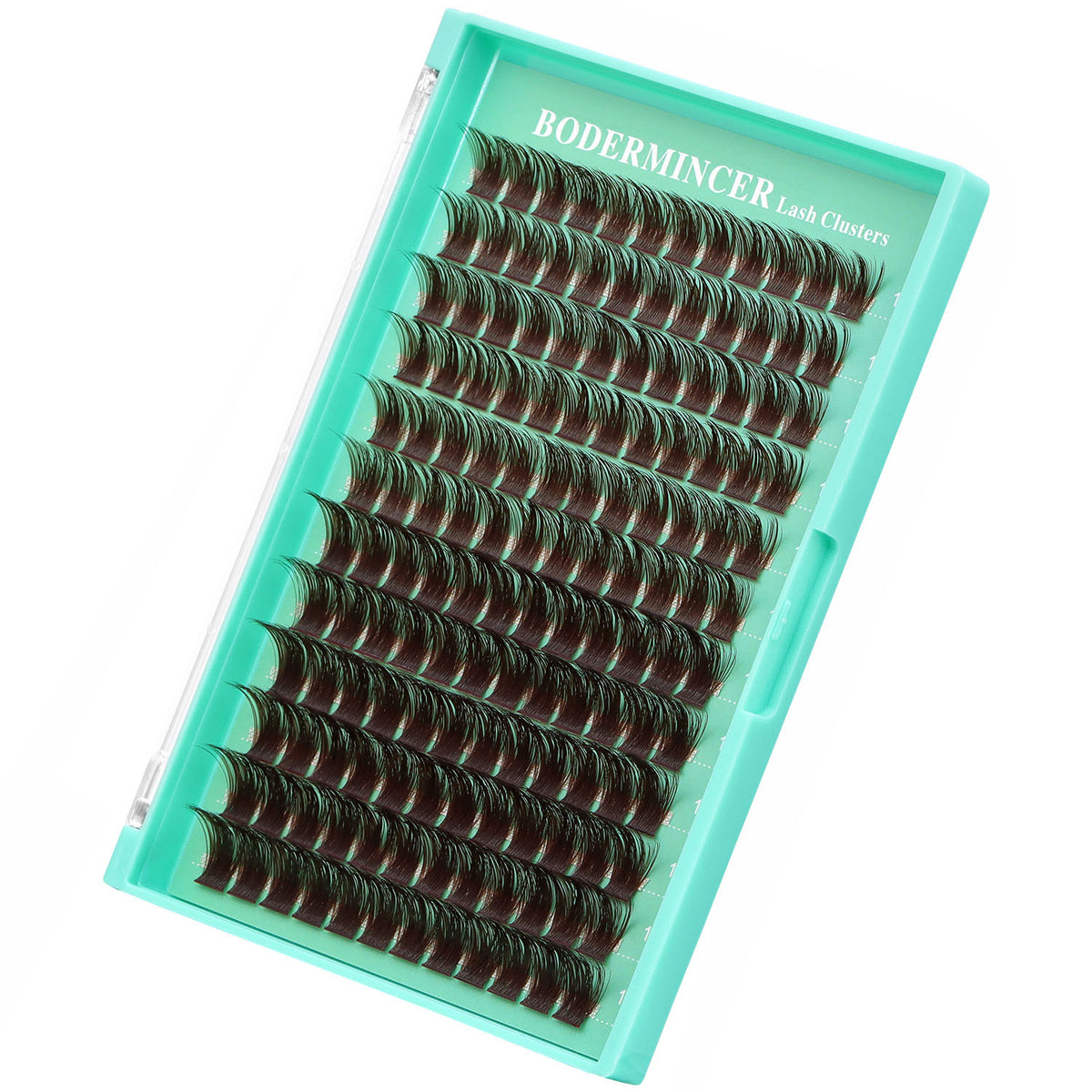 BODERMINCER M01 Dark Brown 14-16-18mm Mixed Lash Clusters Kit D Curl