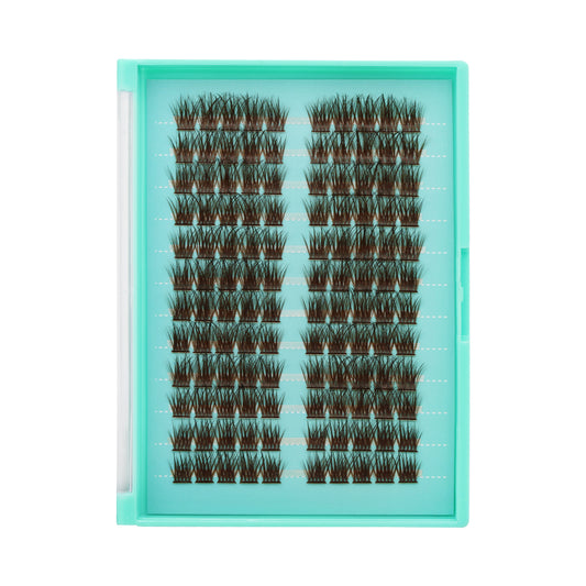 Bodermincer Dark Brown M04# Large Tray Lash Cluster DIY Lash Extensions Kit Lash Clusters Individual Lash Eyelash Extension