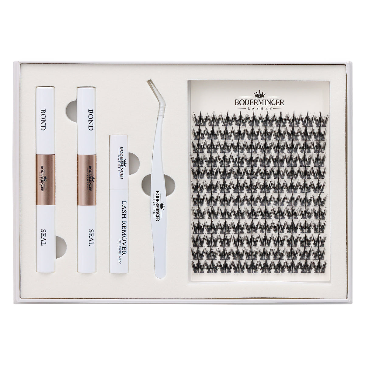 BODERMINCER Avelisse Manga Spikes Lash Clusters Kit 14mm CC Curl