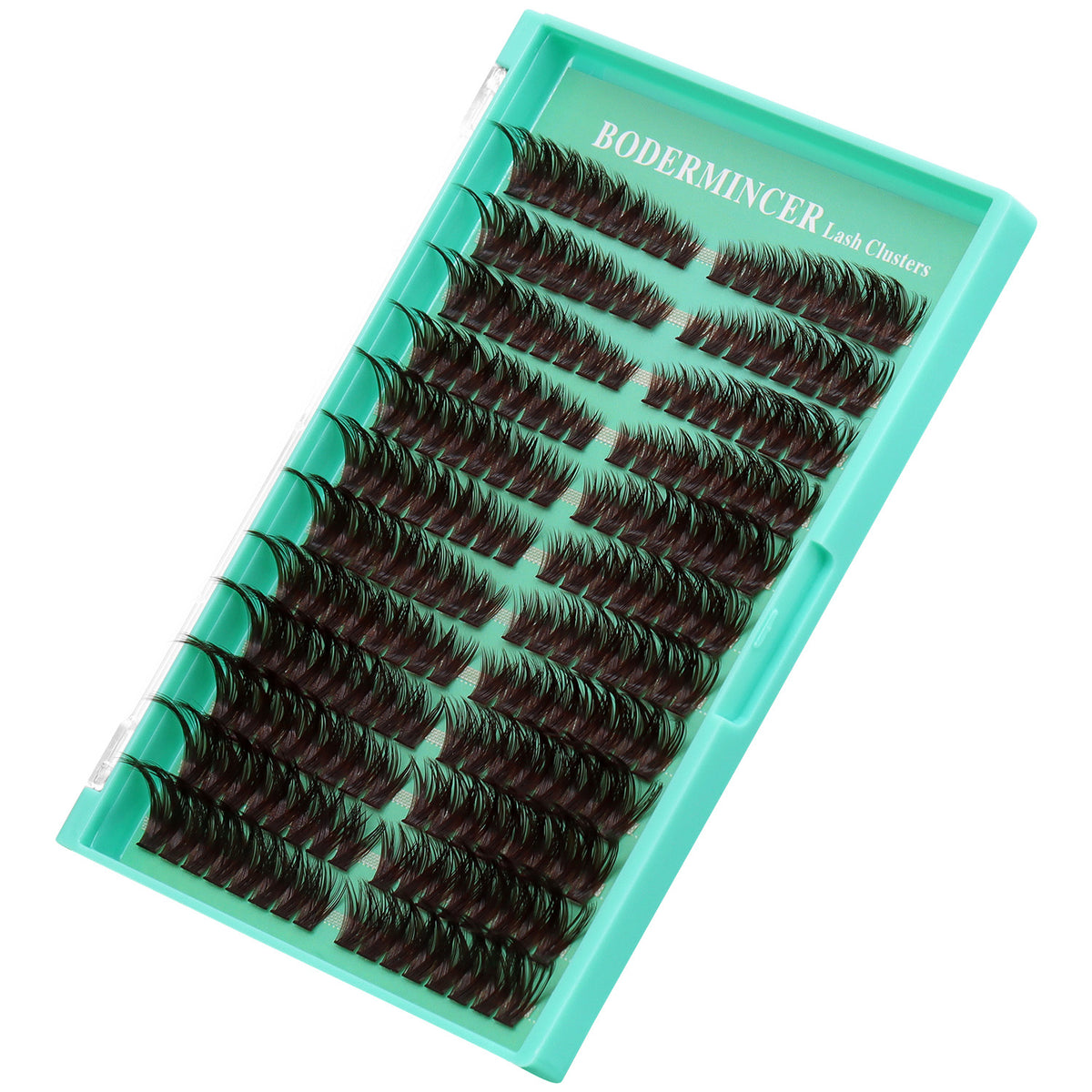 BODERMINCER 100D Pre-mapped Dark Brown 14-16-18mm Mixed Lash Clusters Kit D Curl