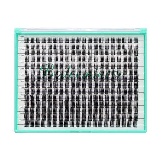 Bodermincer XXXL Tray D Curl M11# 10-12-14-16mm Mixed Color Black  Lashes Clusters 280pcs Per Tray