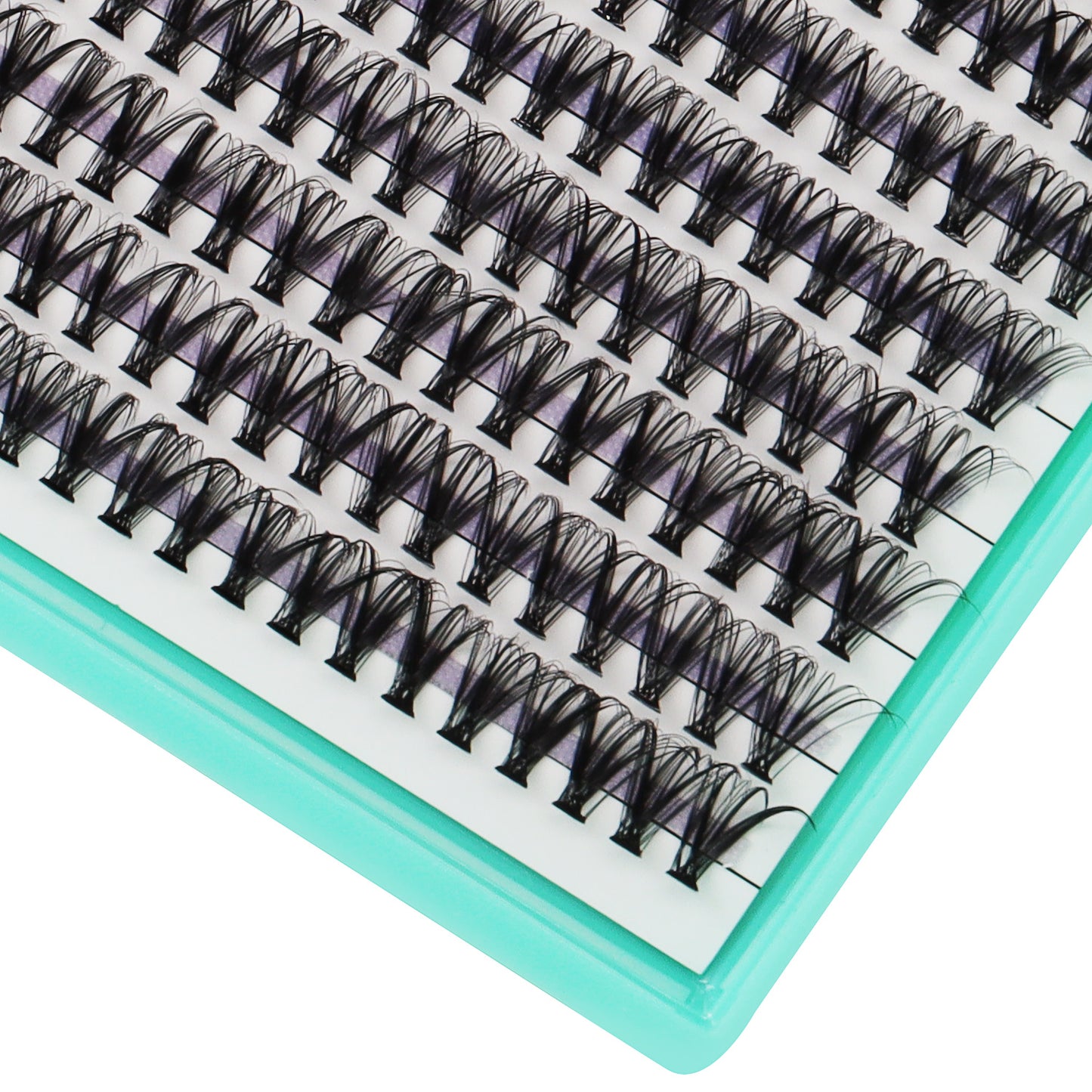 Bodermincer XXXL Large Tray DD Curl 20D# 10-12-14-16mm Mixed Color Black Lashes Clusters 560pcs Per Tray