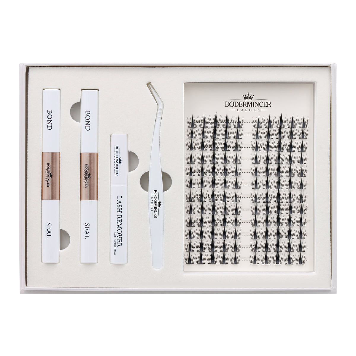 BODERMINCER Vionelle Pre-Mapped Manga Spikes Lash Clusters Kit CC Curl