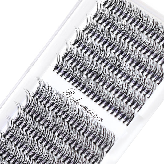 Bodermincer Natural Lash Cluster 20D 8+10mm Mixed/10+12mm Mixed/12+14mm Mixed/14+16mm Mixed/16+18mm Mixed