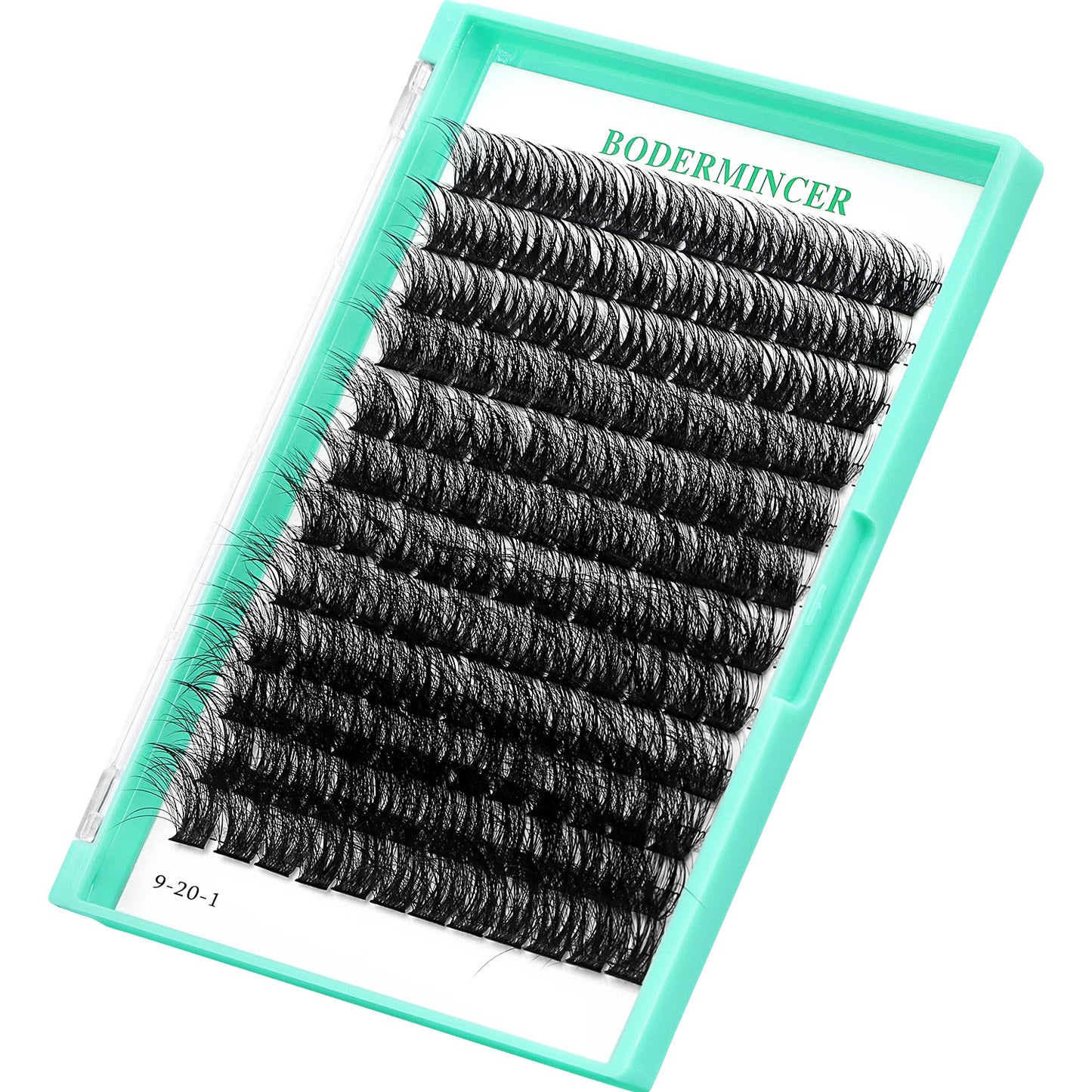 Bodermincer X008 False Lashes 14-16-18-20mm Mixed Fluffy Lash Clusters Kit