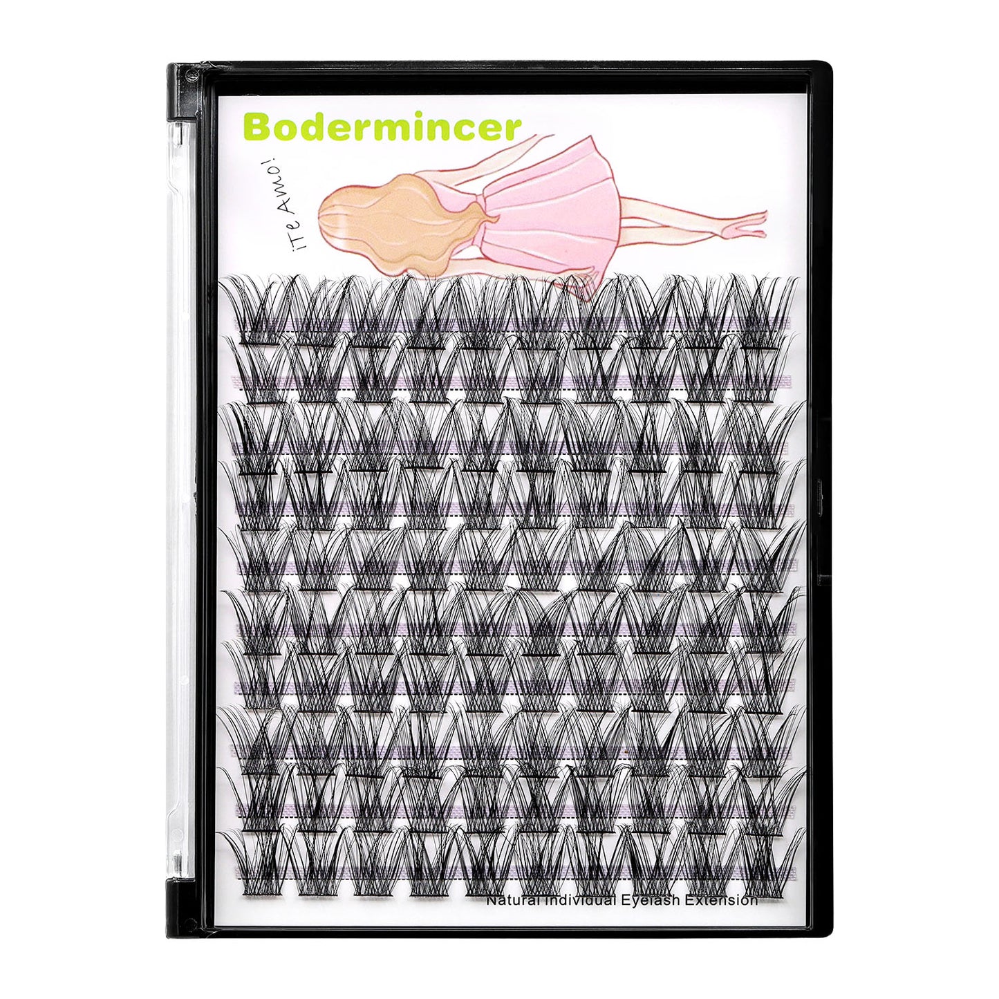 Bodermincer S0024# D Curl Lash Clusters 8-20mm to Choose
