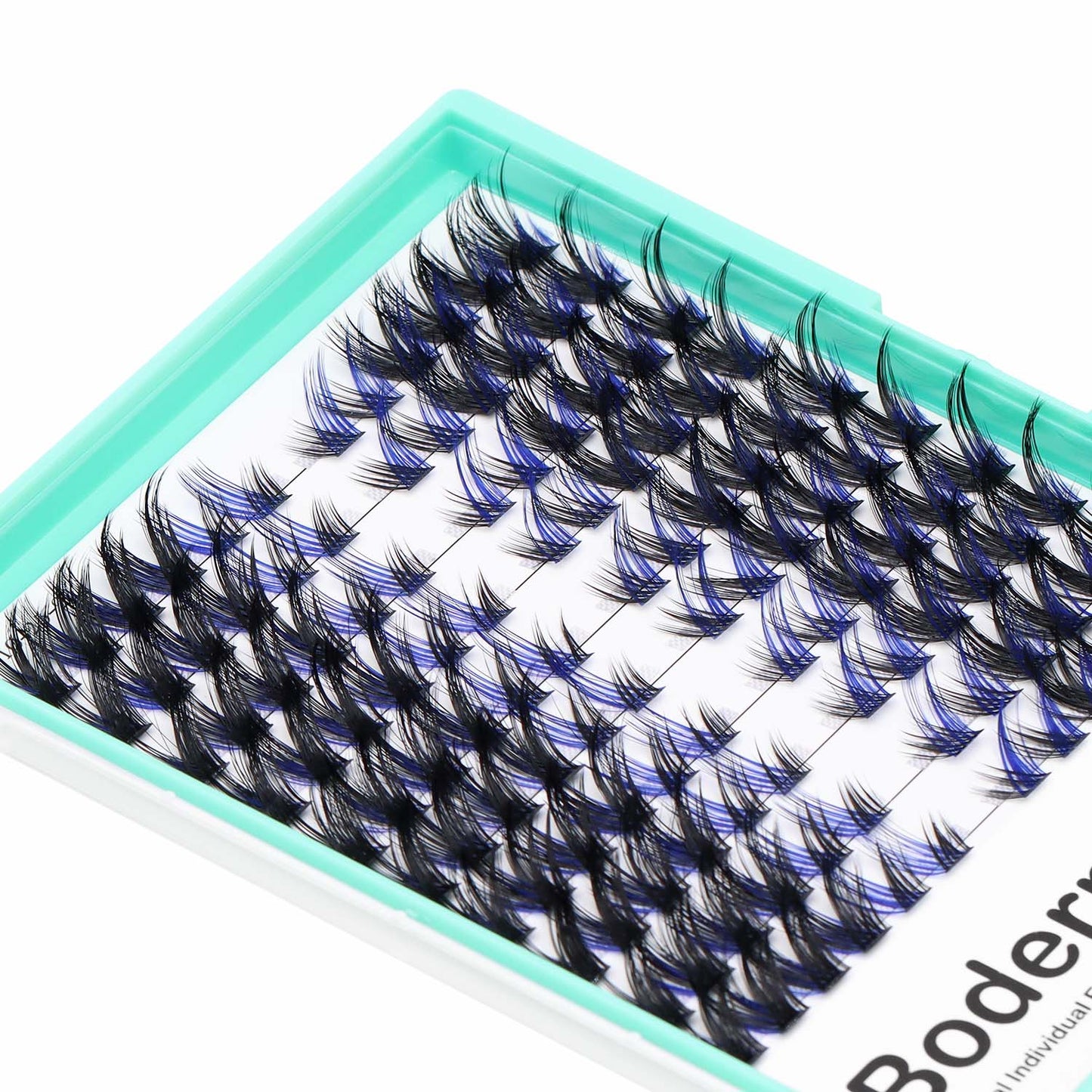 Bodermincer Cat Eyes Blue Black Mixed Lash Kit With Bond and Seal Lash Tweezers