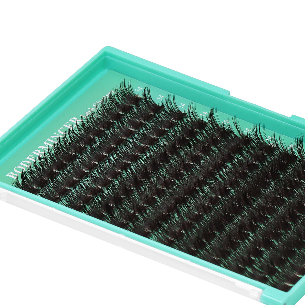 BODERMINCER M01 Black Brown 14-16-18mm Mixed Lash Clusters Kit D Curl
