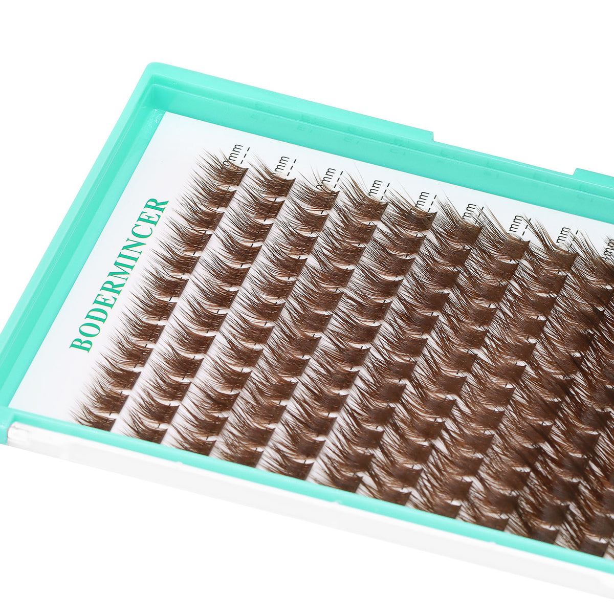 BODERMINCER M01 Dark Brown L Curl 10-12-14-16mm Mixed Lash Clusters Kit