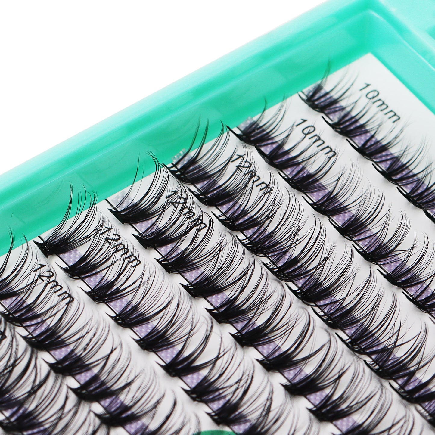 Bodermincer XXXL Large Tray DD Curl 20D# 10-12-14-16mm Mixed Color Black Lashes Clusters 560pcs Per Tray