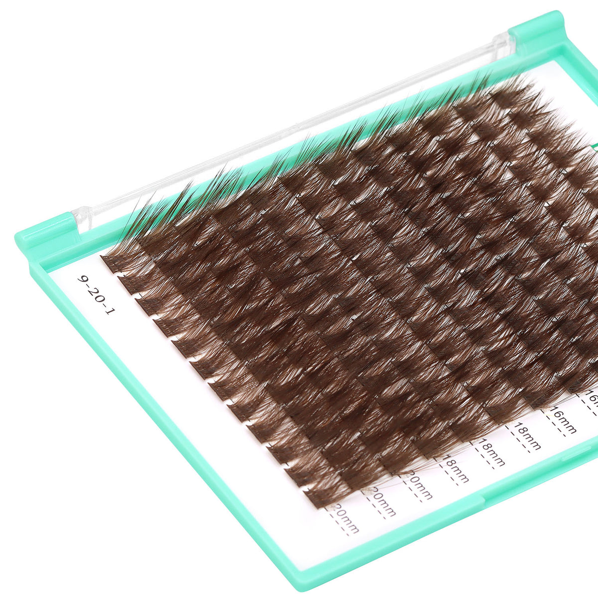 BODERMINCER M01 Dark Brown L Curl 14-16-18-20mm Mixed Lash Clusters Kit