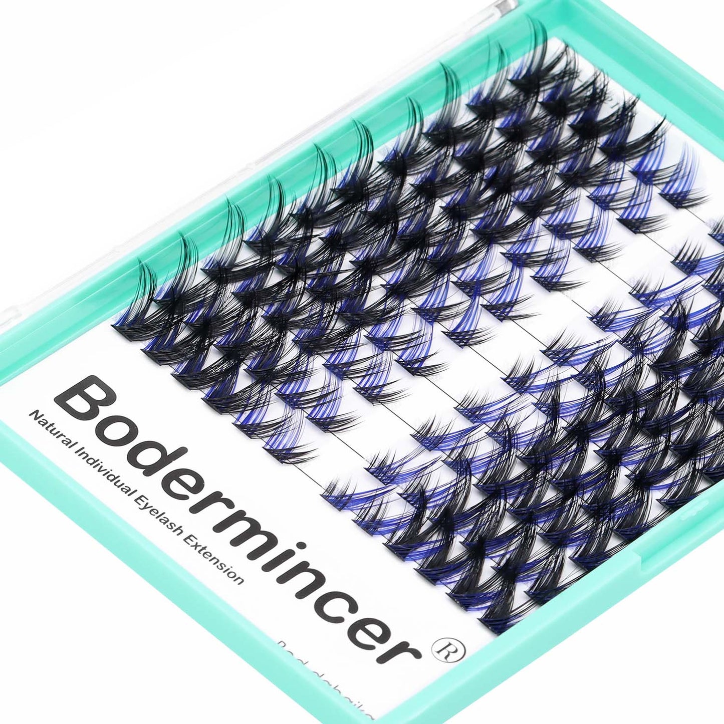 Bodermincer Cat Eyes Blue Black Mixed Lash Kit With Bond and Seal Lash Tweezers