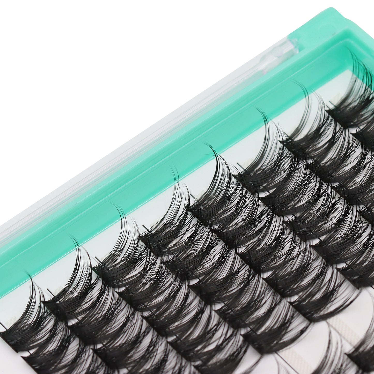 Bodermincer D Curl Black Lashes Clusters M03# 170pcs Per Tray 16-18mm Mixed Length