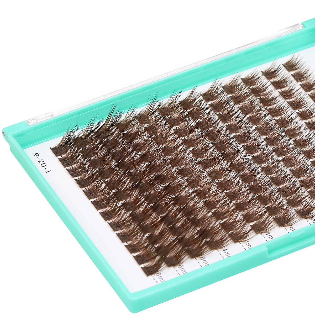 BODERMINCER M01 Dark Brown L Curl 10-12-14-16mm Mixed Lash Clusters Kit