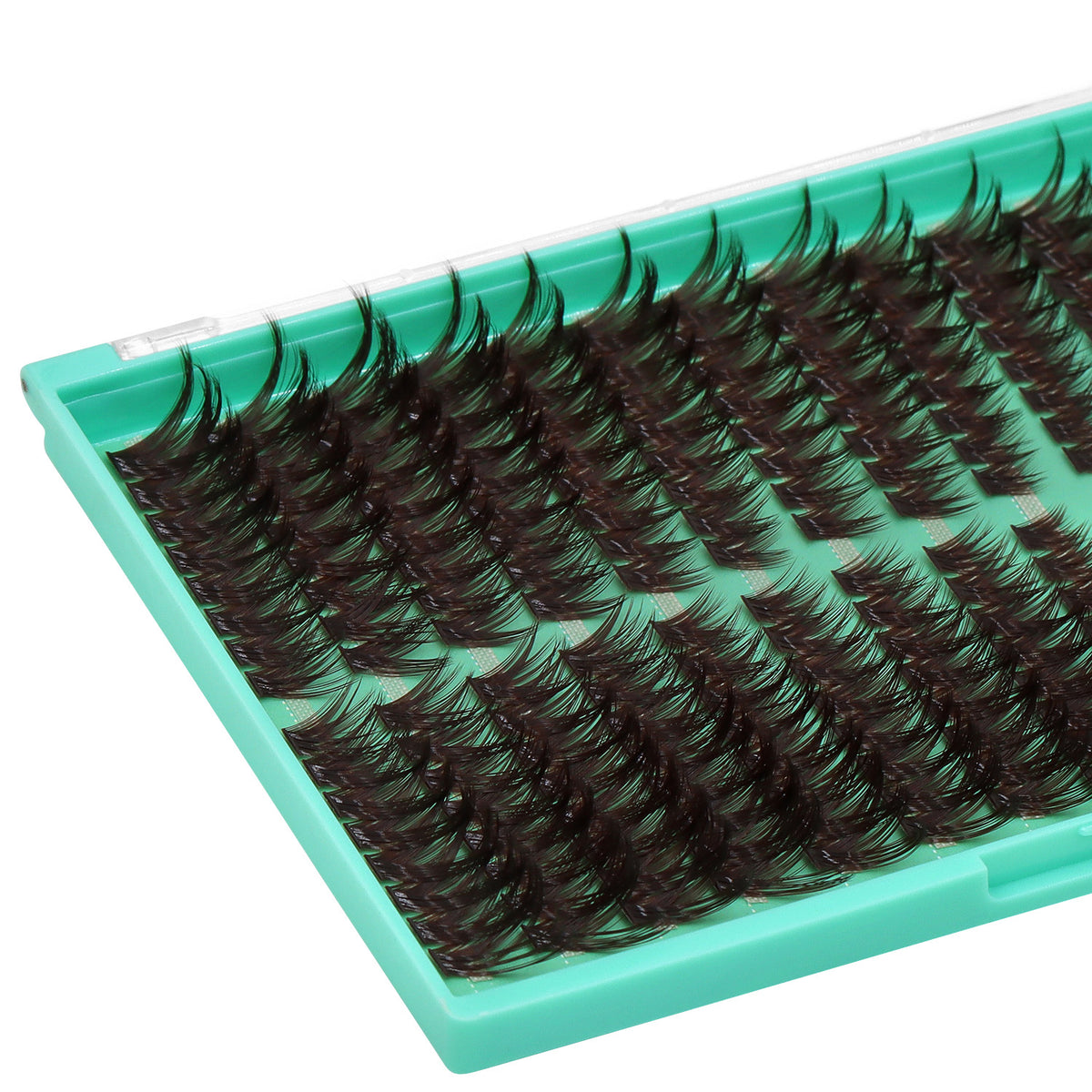 BODERMINCER 100D Pre-mapped Dark Brown 14-16-18mm Mixed Lash Clusters Kit D Curl