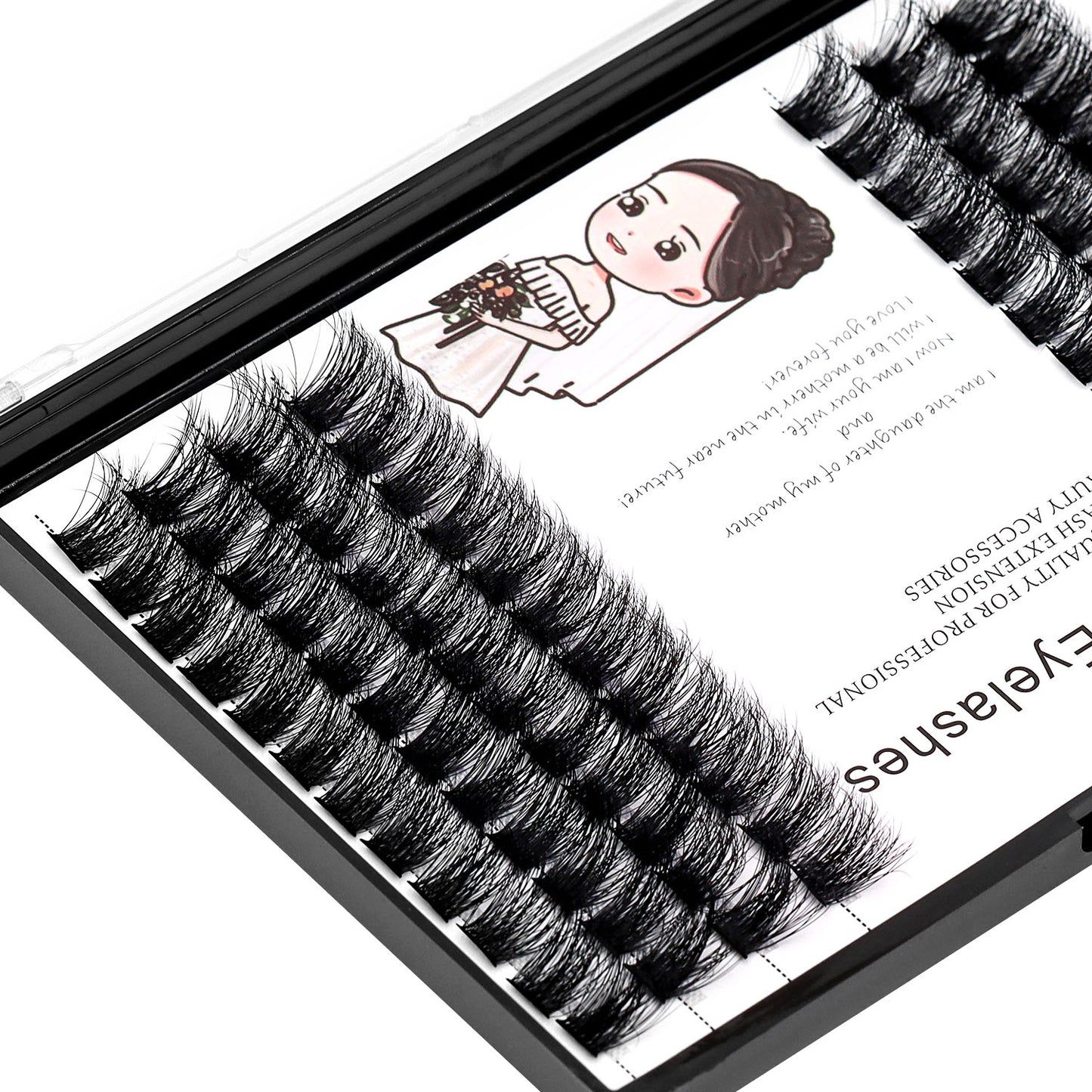 Bodermincer T-50# Fluffy Lash Clusters 8-20mm to Choose
