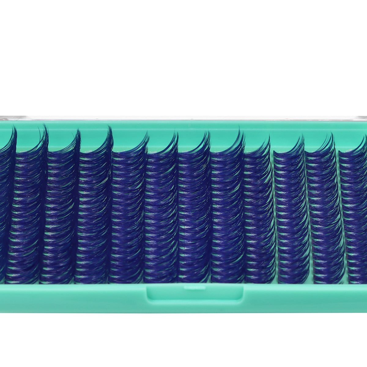BODERMINCER 40D Blue Individual Lash Extensions 14-16-18mm Mixed Lash Clusters Kit D Curl