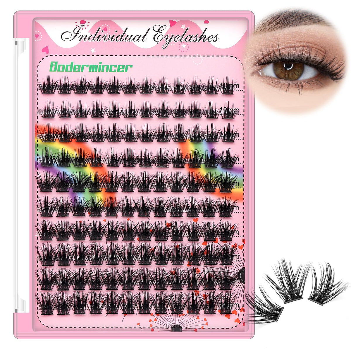 Bodermincer M02 Lash Clusters 8-20mm to choose .D curl