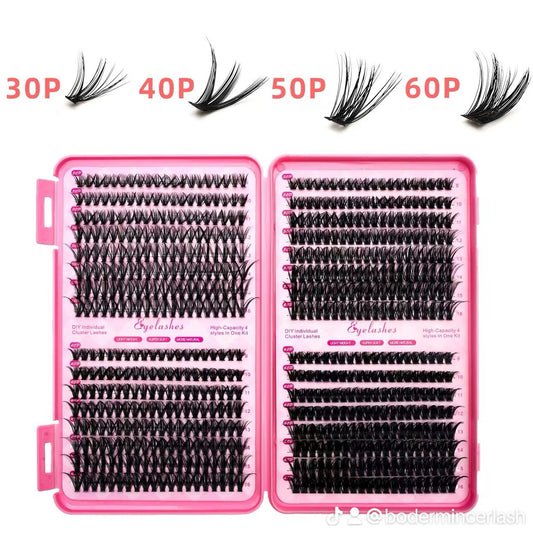 Bodermincer 30D 40D.50D.60D lash clusters. 9-10-11-12-13-14-15-16mm mixed.