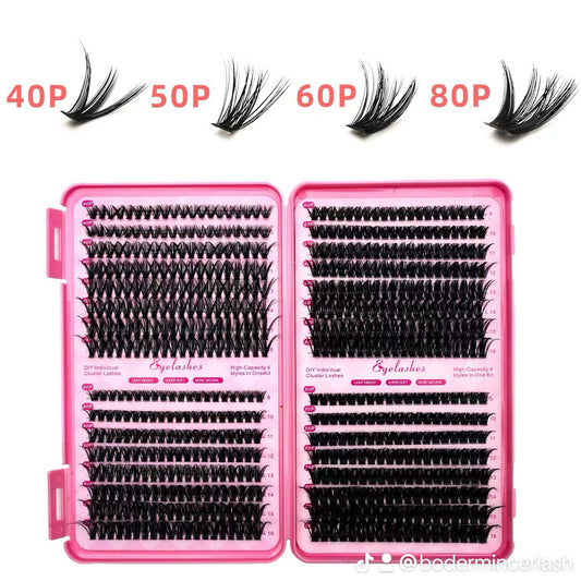 Bodermincer 40D.50D.60D.80D lash clusters. 9-10-11-12-13-14-15-16mm mixed.