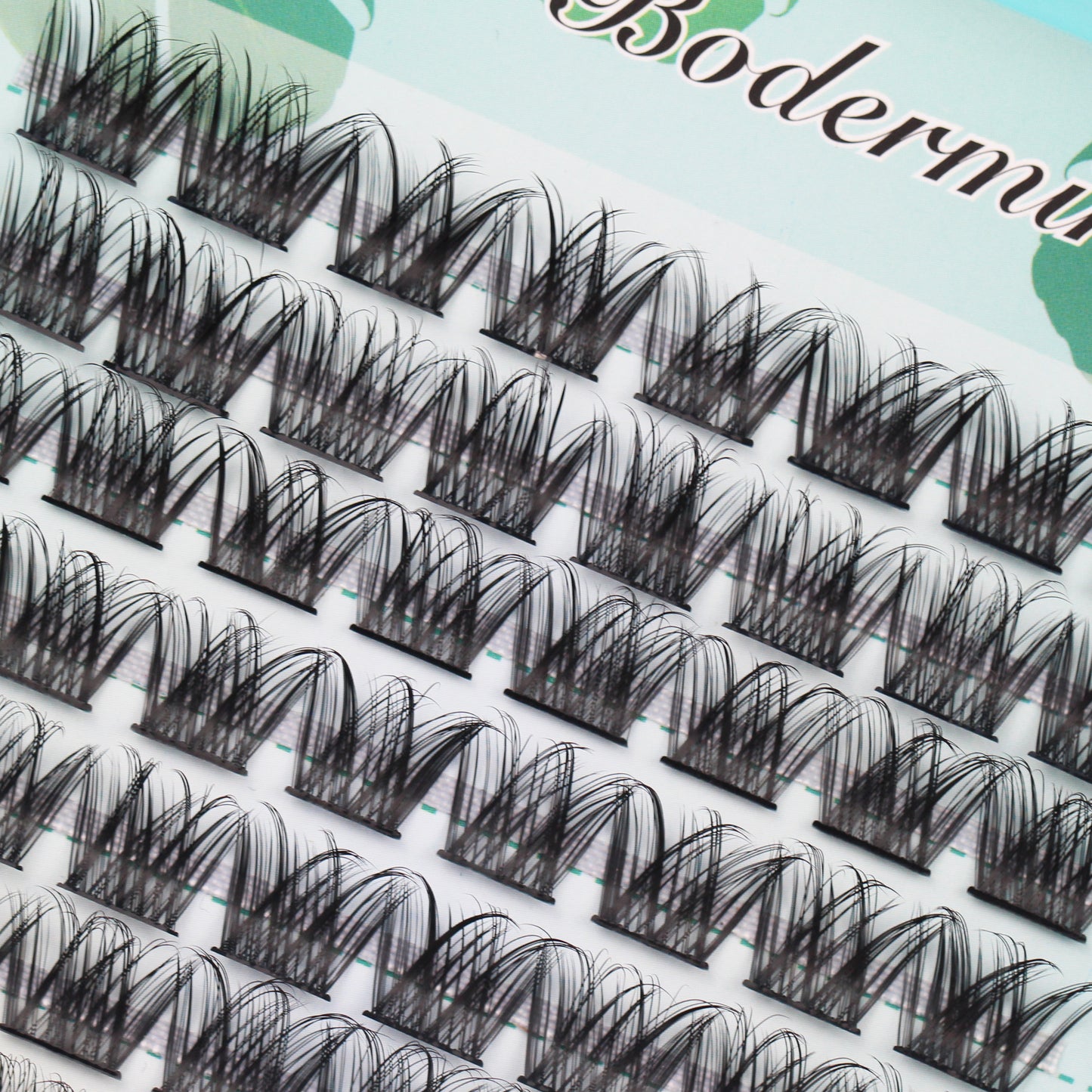 BODERMINCER M05# Color Black C Curl/D Curl/DD Culr 12 Rows 96pcs Natural Extensions Individual False Eyelashes Lash Clusters Lash Cluster Extensions 10mm/12mm/14mm/16mm/18mm to Choose